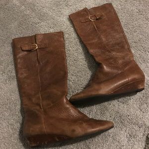Steve Madden Intyce Cognac Leather Boots, Size 8